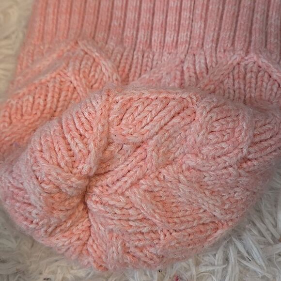 Womens Under Armour Powder Pink Around Town Fleece Lined Beanie ua hat cap warm - Picture 10 of 14